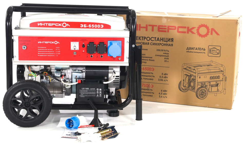 Генератор Интерскол ЭБ-6500Э Генератор Интерскол ЭБ-6500Э
