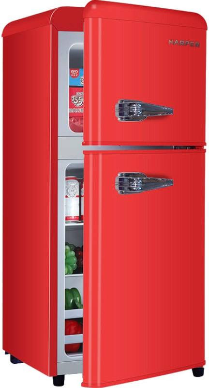 Холодильник с морозильником HARPER HRF-T140M (Red)
