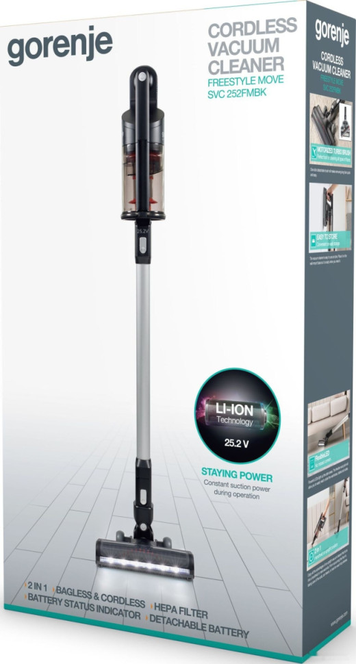 Пылесос Gorenje SVC252FMBK Пылесос Gorenje SVC252FMBK