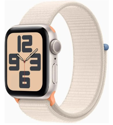 Умные часы Apple Watch SE 2 2023 40мм (сияющая звезда/сияющая звезда, нейлоновый ремешок)