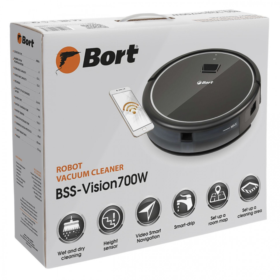Робот-пылесос BORT BSS-Vision700W Робот-пылесос BORT BSS-Vision700W