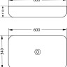 Умывальник Lauter 21487-60 + клапан 21190G