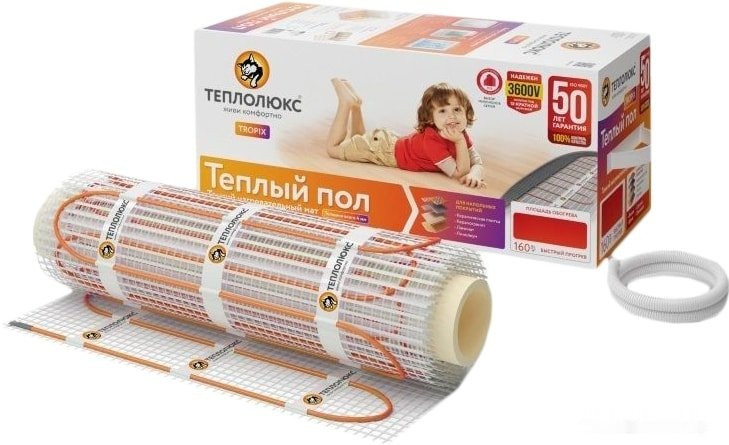 Теплый пол Теплолюкс Tropix МНН 4.5 кв.м. 720 Вт