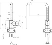 Смеситель GranFest Мрамор 3651 (кашемир)