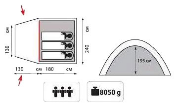 Палатка Tramp BELL 3 Палатка Tramp BELL 3