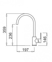 Смеситель Elleci Bridge M79 Aluminium