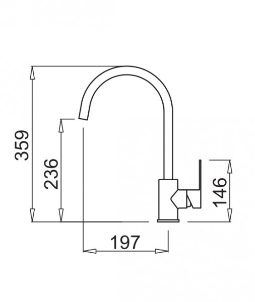 Смеситель Elleci Bridge M79 Aluminium Смеситель Elleci Bridge M79 Aluminium