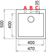 Кухонная мойка Elleci Quadra 102 K96 White