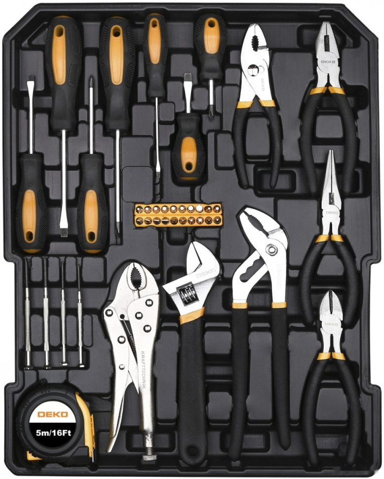 Универсальный набор инструментов Deko DKMT187 (187 предметов)
