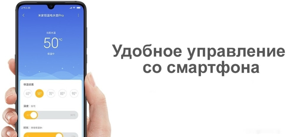 Электрический чайник Xiaomi Mi Smart Kettle Pro MJHWSH02YM