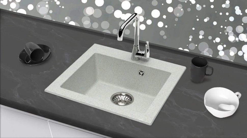 Кухонная мойка Berge BR-4803 (серый матовый) Кухонная мойка Berge BR-4803 (серый матовый)