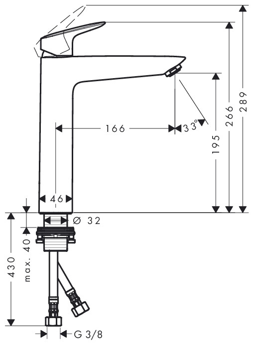 Смеситель Hansgrohe Logis 71091000 Смеситель Hansgrohe Logis 71091000