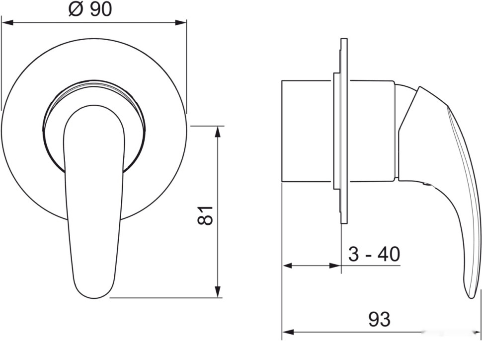 Смеситель Oras Set Polara 1488