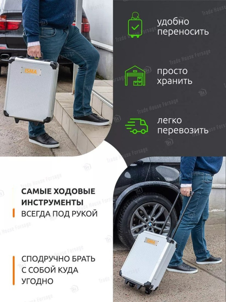 Универсальный набор инструментов ISMA 186-3(57361) (186пр)