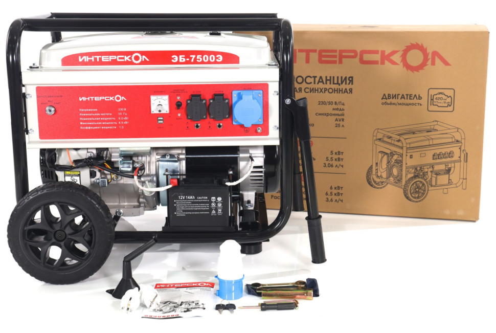 Генератор Интерскол ЭБ-7500Э Генератор Интерскол ЭБ-7500Э