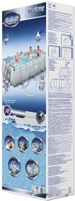 Бассейн Bestway Power Steel 56442 (404x201x100) Бассейн Bestway Power Steel 56442 (404x201x100)