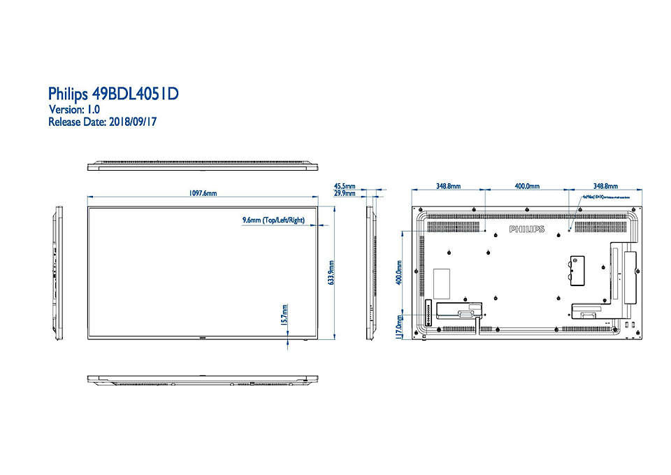 Информационная панель Philips 49BDL4051D/00