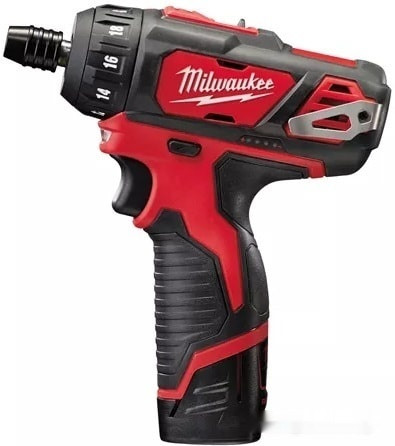 Дрель-шуруповерт Milwaukee M12 BD-202C 4933441900 (с 2-мя АКБ, кейс)