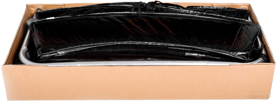 Батут GetActive Jump 10ft - 312 см с лестницей, внешней сеткой (черный) Батут GetActive Jump 10ft - 312 см с лестницей, внешней сеткой (черный)