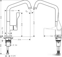 Смеситель Axor Citterio 39850000