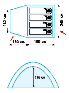 Палатка Tramp BELL 4 Палатка Tramp BELL 4