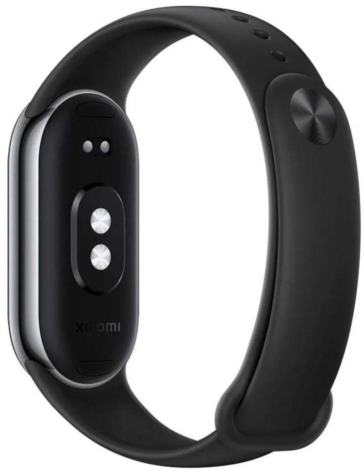 Фитнес-браслет Xiaomi Smart Band 8 (серый, с черным силиконовым ремешком, международная версия)