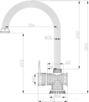 Смеситель Zorg A 407K-BR