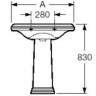 Пьедестал для раковины Roca America 337490000