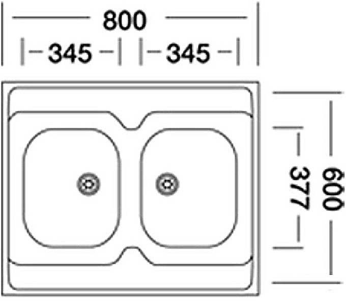Кухонная мойка Kromevye N 432 K