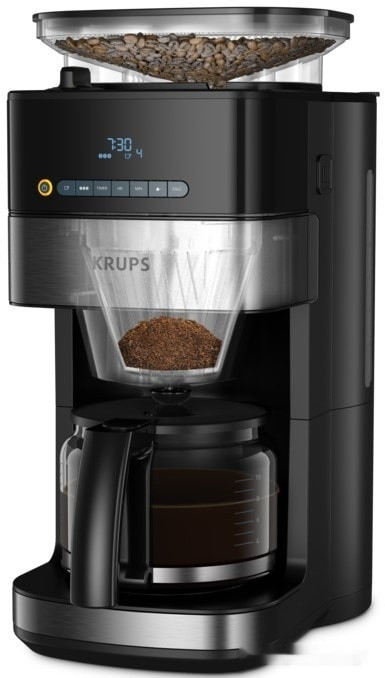 Капельная кофеварка Krups Grind Aroma KM832810 Капельная кофеварка Krups Grind Aroma KM832810