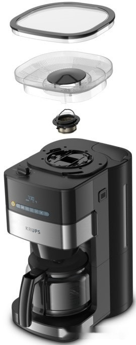 Капельная кофеварка Krups Grind Aroma KM832810 Капельная кофеварка Krups Grind Aroma KM832810