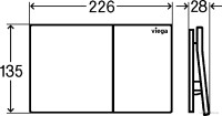 Панель смыва Viega Visign for More 200 8620.1 (золотистый) 773 601