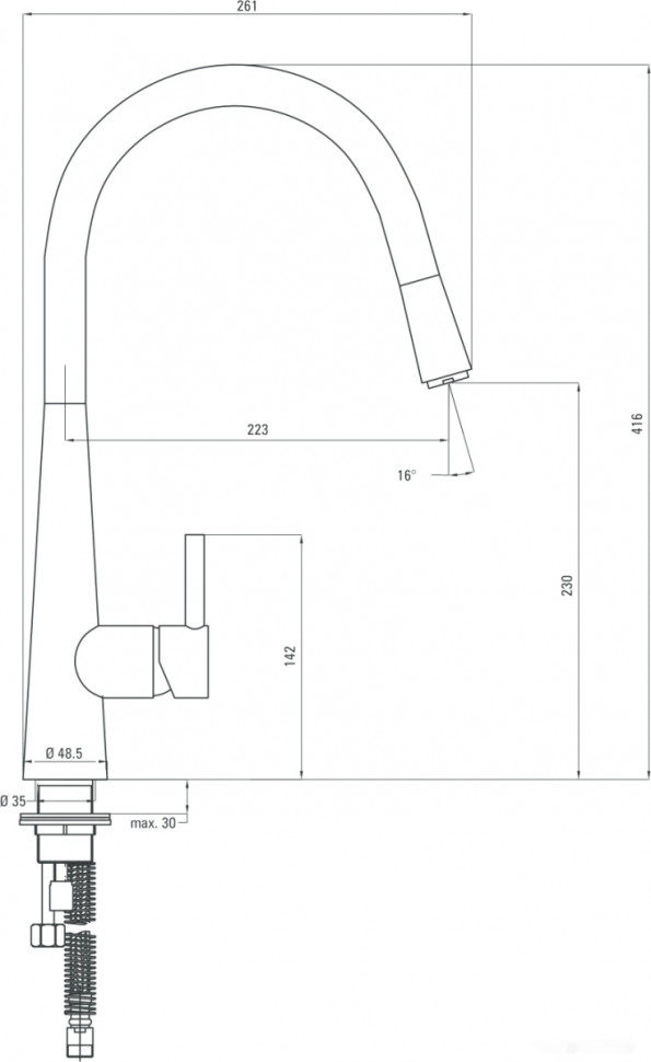 Смеситель Deante Aster BCA 072M Смеситель Deante Aster BCA 072M