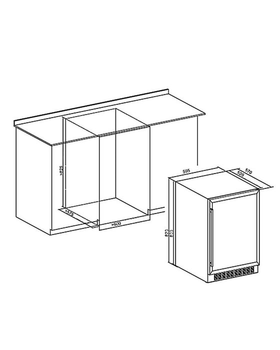 Винный шкаф Maunfeld MBWC-135D46 Винный шкаф Maunfeld MBWC-135D46