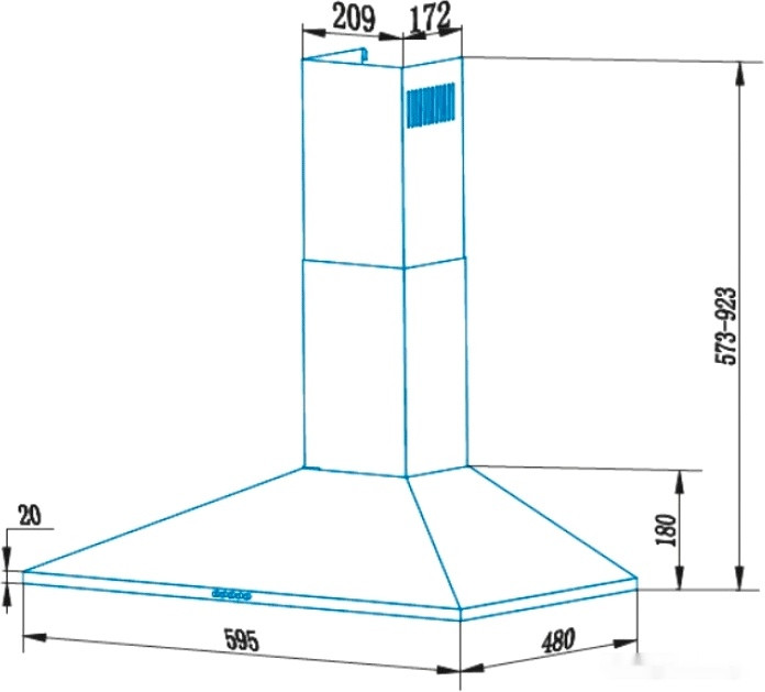Вытяжка CATA V3-T600 X 02061399