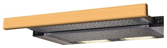 Вытяжка Krona Kamilla Wood (белый, без деревянной панели, 2 мотора)