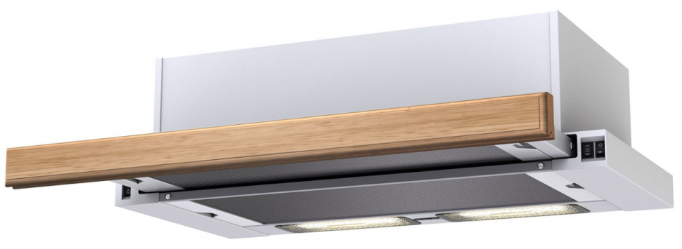 Вытяжка Krona Kamilla Wood (белый, без деревянной панели, 2 мотора)