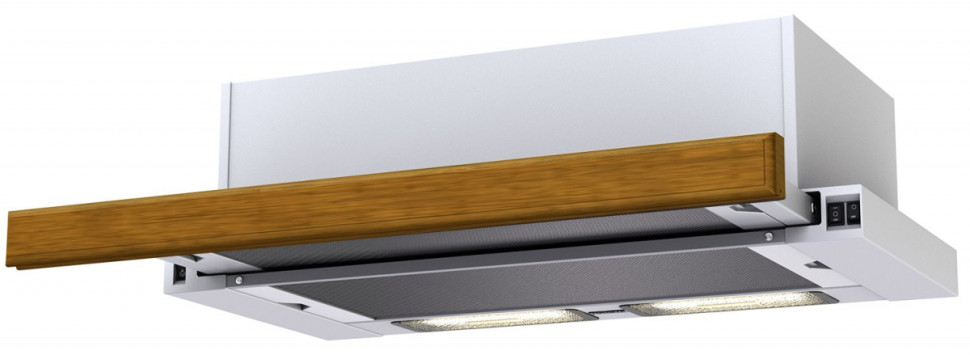 Вытяжка Krona Kamilla Wood (белый, без деревянной панели, 2 мотора)