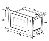 Микроволновая печь Zorg MIO211 S (белый)