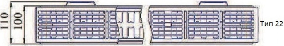 Радиатор Prado Classic тип 22 300x1800