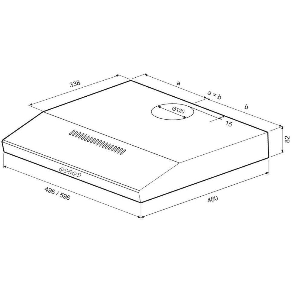Вытяжка Krona Ermina 500 PB (Inox)