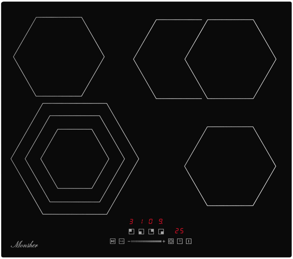 Варочная панель Monsher MHE 6019 Варочная панель Monsher MHE 6019