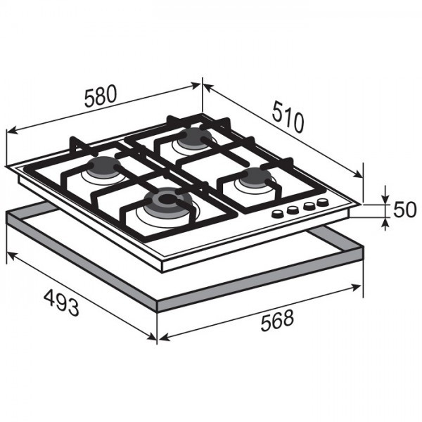 Варочная панель Zigmund & Shtain G 14.6 S Варочная панель Zigmund & Shtain G 14.6 S