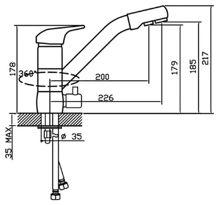 Смеситель Ekko E4304