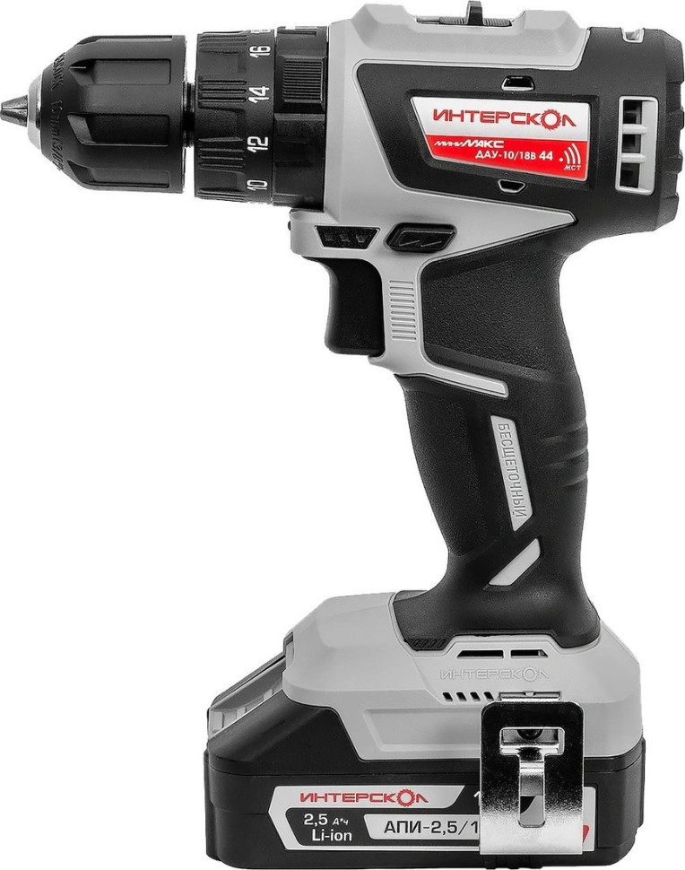 Ударная дрель-шуруповерт Интерскол МиниМАКС ДАУ-10/18В 44 769.2.2.45 (с 2-мя АКБ 2.5 Ач)