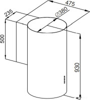 Вытяжка HOMSair Fly 1000SD 39 (нержавеющая сталь)