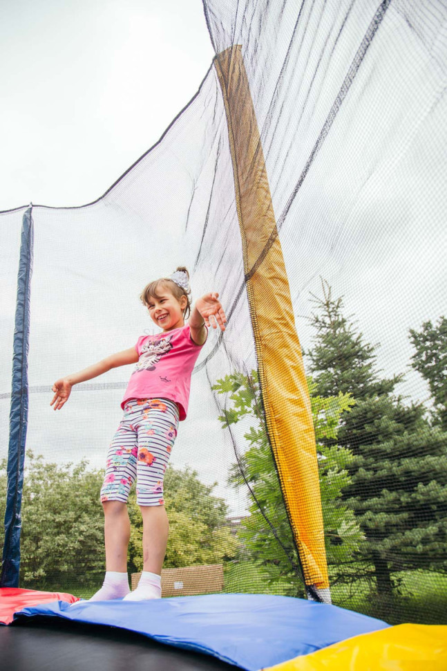 Батут Sundays Acrobat-D183 (зеленый, с сеткой) Батут Sundays Acrobat-D183 (зеленый, с сеткой)