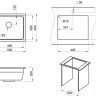 Кухонная мойка Granula KS-5501 (арктик)