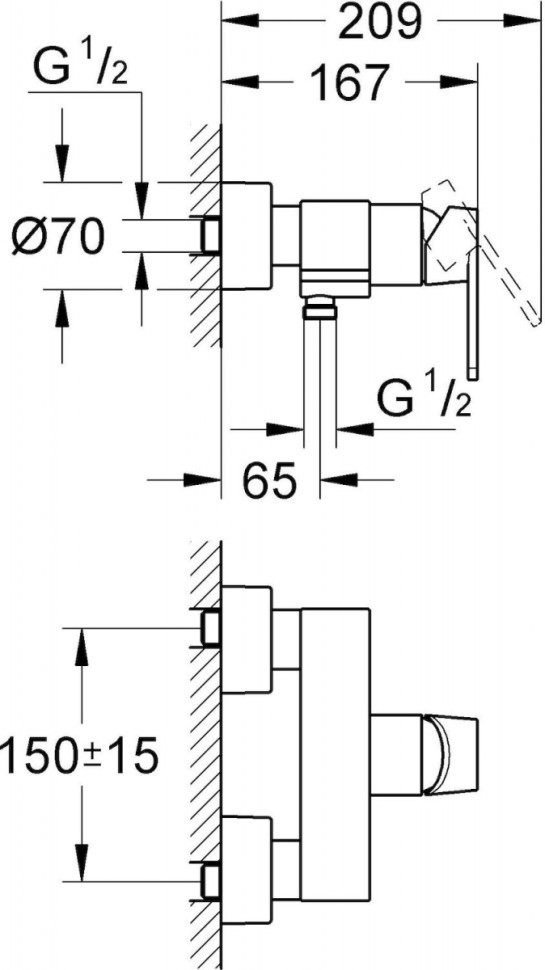 Смеситель Grohe Quadra 32637000 Смеситель Grohe Quadra 32637000