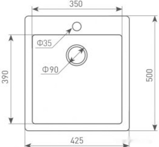 Кухонная мойка Zigmund & Shtain Platz 425 (молодое шампанское)